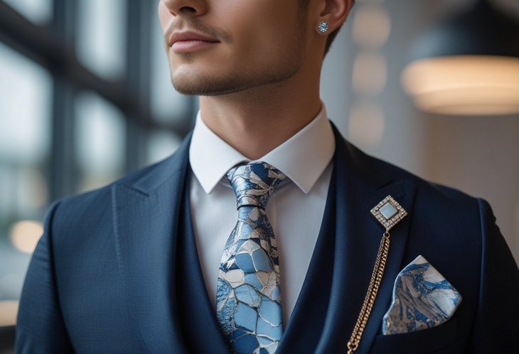 Sådan matcher du slips med smykker med sten kollektion