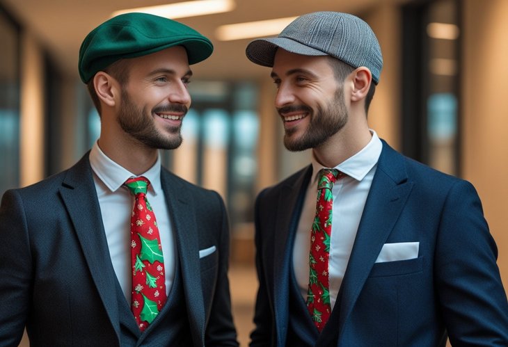 Sådan matcher du juleslips med kasketter til mænd online